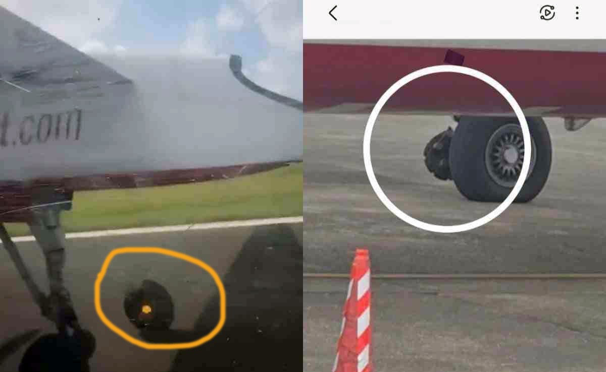 SpiceJet Flight Loses Tyre