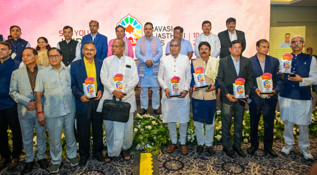 Chief Minister  भजनलाल शर्मा प्रवासी Rajasthan सम्मेलन में.