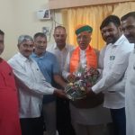 People from different walks of life wished Diwali to the Union Law Minister at the Parliamentarian Service Centre.