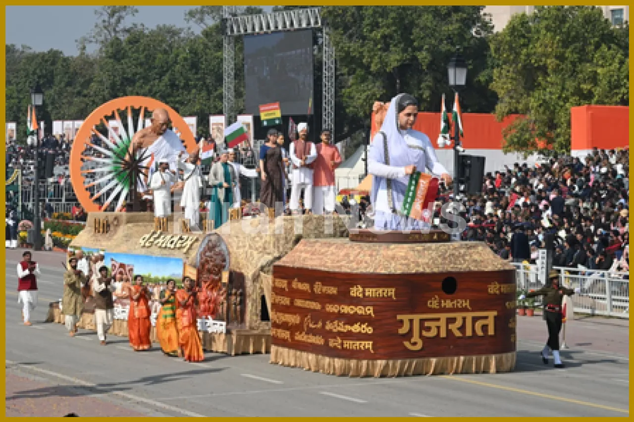 Gujarat Wins ‘Popular Choice Award’ for Fourth Consecutive Year at Republic Day Parade