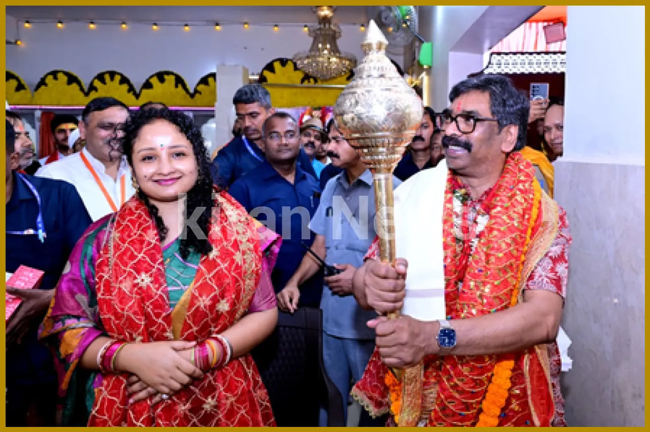 CM Hemant Soren Celebrates Ram Navami at Tapovan Temple