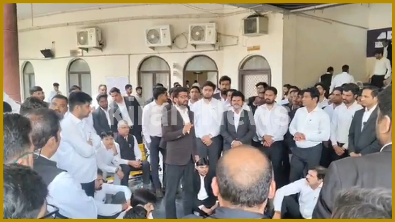 Lawyers Protest Against Assault on Colleague in Greater Noida